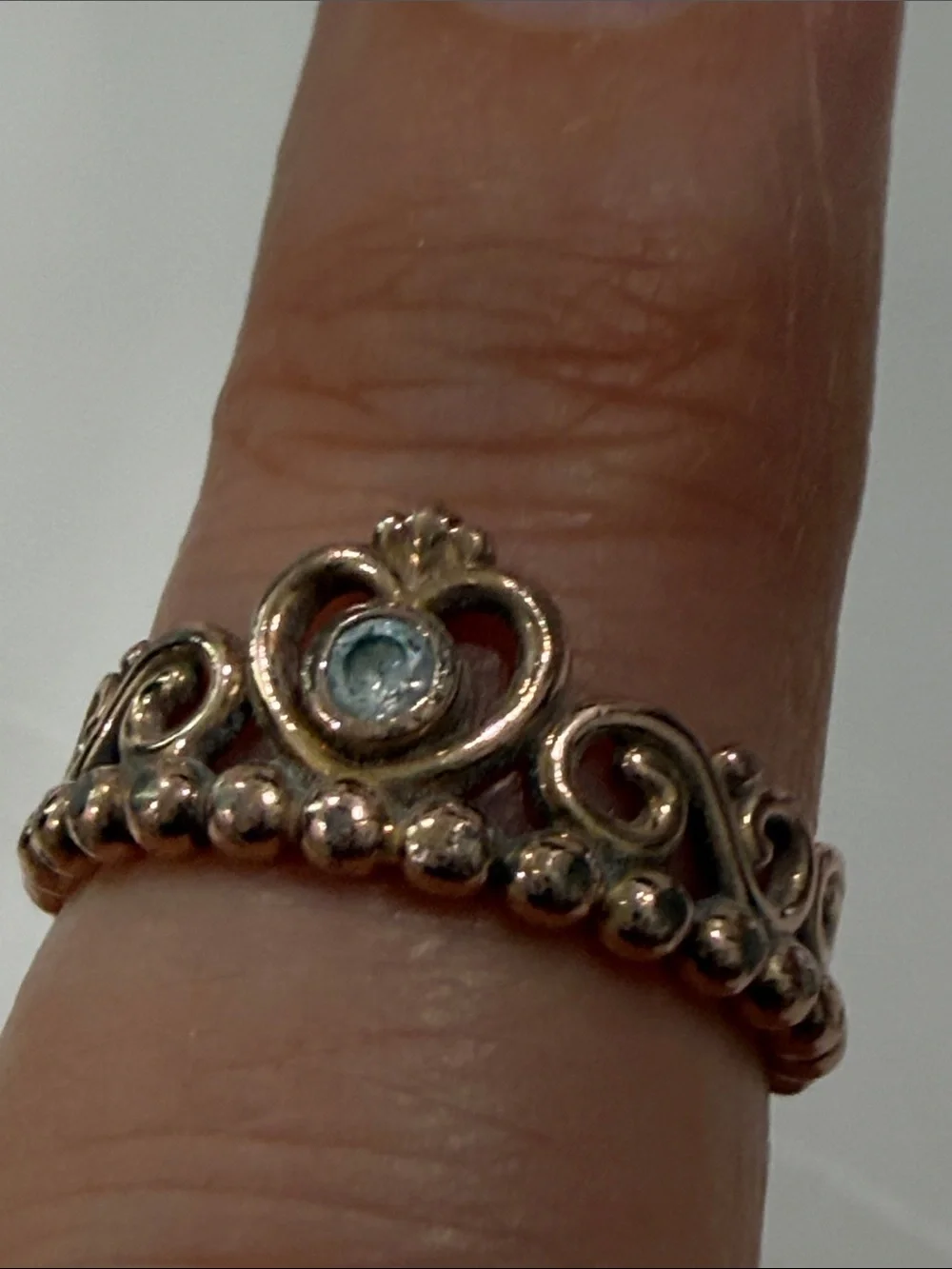 Pandora Princess Tiara Crown Ring in Rose Gold, Brand Size 5.25